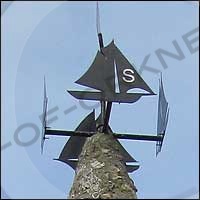 Weathervane onto of the Groattie Hoose, Kirkwall